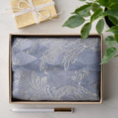 Design der Blue Floral Skull Serie 10 Seidenpapier (Geschenk)