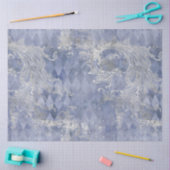 Design der Blue Floral Skull Serie 10 Seidenpapier (Basteln)