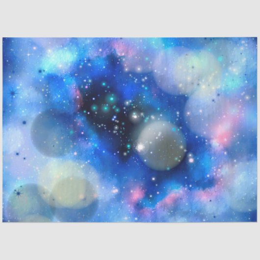 Design der Blue Galaxy Serie 1 Seidenpapier (Vorderseite)