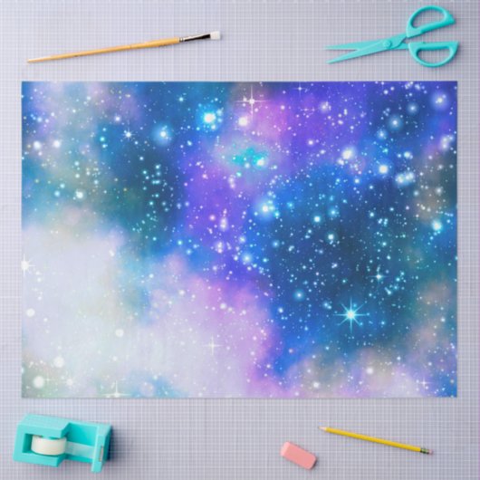 Design der Blue Galaxy Serie 3 Seidenpapier (Basteln)