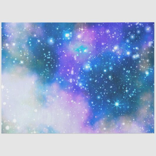 Design der Blue Galaxy Serie 3 Seidenpapier (Vorderseite)