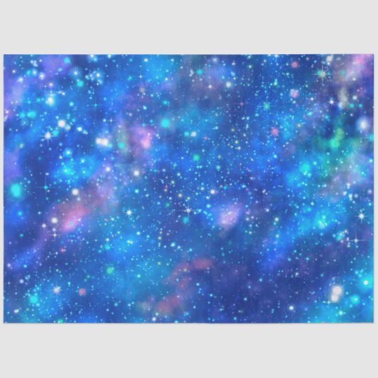 Design der Blue Galaxy Serie 9 Seidenpapier (Vorderseite)