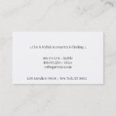 Design der "Blue/Pink Dog Bone Business Card" Visitenkarte (Rückseite)