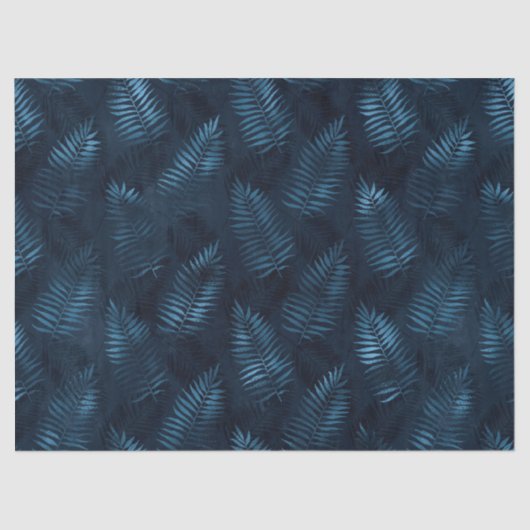 Design der Blue und Gold Leopard Serie 12 Seidenpapier (Vorderseite)