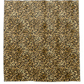 Design der Blue und Gold Leopard Serie 2 Duschvorhang (Vorderseite)