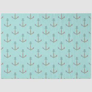 Design der Blue und Gold Nautical Series 10 Seidenpapier