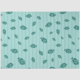 Design der Blue und Gold Nautical Series 7 Seidenpapier