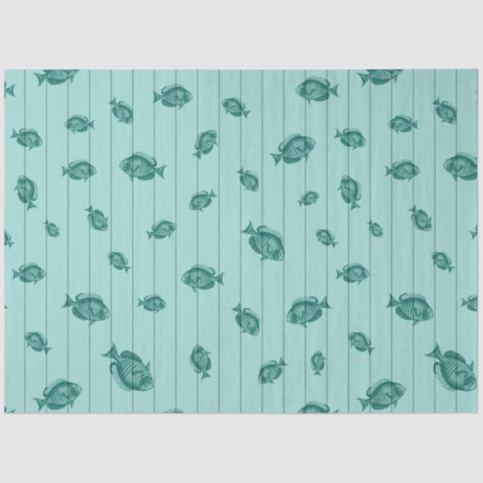 Design der Blue und Gold Nautical Series 7 Seidenpapier (Vorderseite)