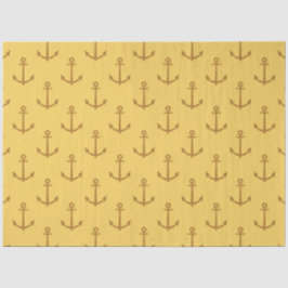 Design der Blue und Gold Nautical Series 8 Seidenpapier