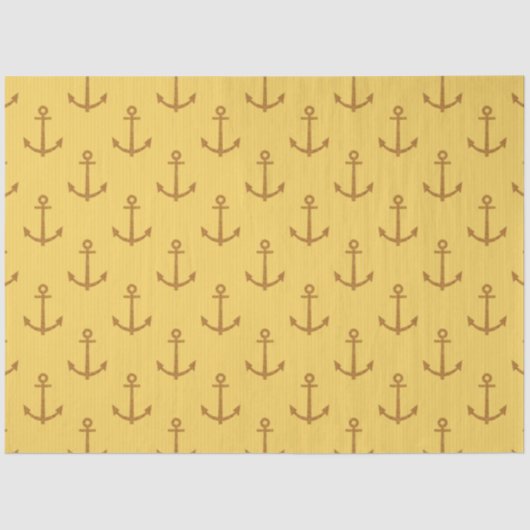 Design der Blue und Gold Nautical Series 8 Seidenpapier (Vorderseite)