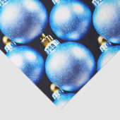 Design der Blue und Silver Christmas Bulb Series 2 Seidenpapier (Ausschnitt)
