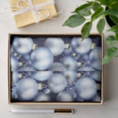 Design der Blue und Silver Christmas Bulb Series 9 Seidenpapier (Geschenk)