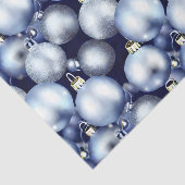 Design der Blue und Silver Christmas Bulb Series 9 Seidenpapier (Ausschnitt)