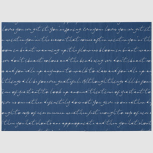 Design der Blue Watercolor-Serie 4 Seidenpapier