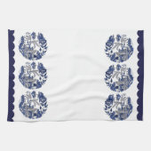 Design der Blue Willow China Geschirrtuch (Horizontal)