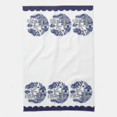 Design der Blue Willow China Geschirrtuch (Vertikal)
