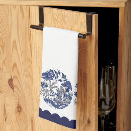 Design der Blue Willow China Geschirrtuch