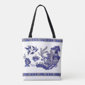 Design der Blue Willow China Tasche (Rückseite)