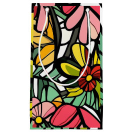 Design der Blume aus Hartglas Kleine Geschenktüte