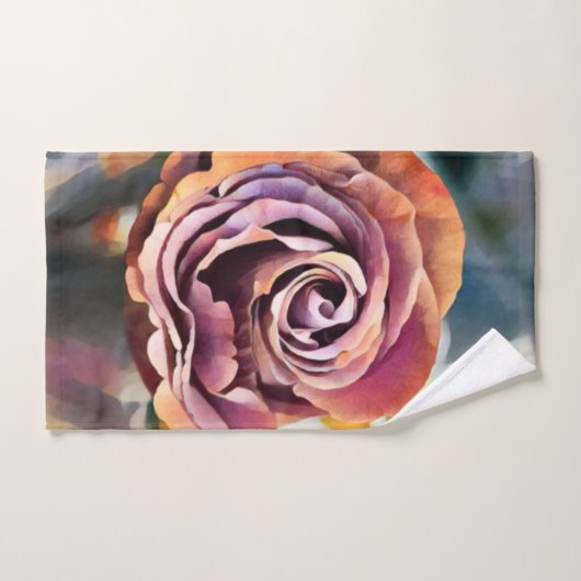 Design der Blume der rosafarbenen Rose Handtuch (Handtuch)