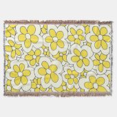 Design der Blume Gelb und Creme Decke (Vorderseite)