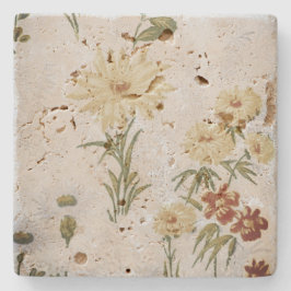 Design der Blume im Stone-Untersetzer Steinuntersetzer