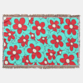 Design der Blume Rot und Blau Decke (Vorderseite)