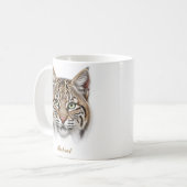 Design der Bobcat-Tasse Kaffeetasse (Vorderseite Links)