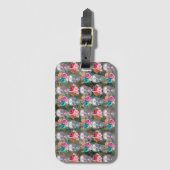 Design der Boho Skull-Serie 10 Gepäckanhänger (Vorderseite Vertikal)