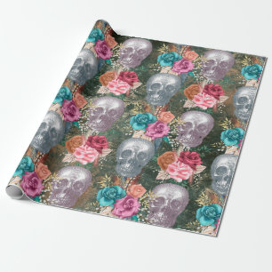 Design der Boho Skull-Serie 10 Geschenkpapier