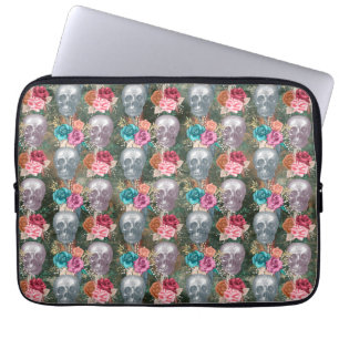 Design der Boho Skull-Serie 10 Laptopschutzhülle