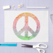 Design der Bokeh Peace Sign Series 7 Seidenpapier (Handwerk)