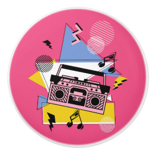 Design der Boombox im Retro-Stil Keramikknauf
