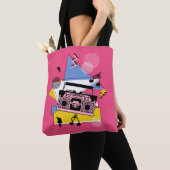 Design der Boombox im Retro-Stil Tasche (Von Nahem)