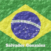 Design der brasilianischen Flagge Aufkleber (Vorderseite)