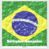 Design der brasilianischen Flagge Aufkleber (Blatt)