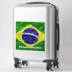 Design der brasilianischen Flagge Aufkleber