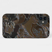 Design der braunen Camouflage Case-Mate iPhone Hülle (Rückseite (Horizontal))