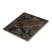 Design der braunen Camouflage Fliese (Seite)