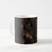 Design der braunen Tasse (Vorderseite Links)