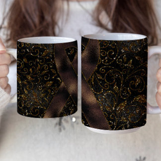 Design der braunen Tasse