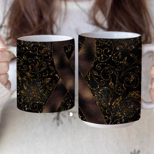 Design der braunen Tasse