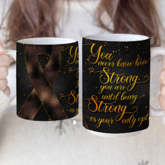 Design der braunen Tasse