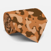 Design der braunen und tan Camouflage-Camouflage Krawatte (Gerollt)