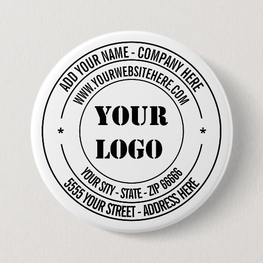 Design der Briefmarke für benutzerdefinierte Logo- Button (Vorderseite)