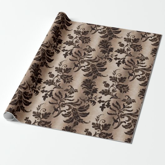 Design der Bronze-Velvet-Serie 1 Geschenkpapier (Ungerollt)