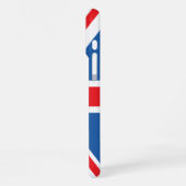 Design der Buchse/Flagge iPhone Hülle (Linke Seite)