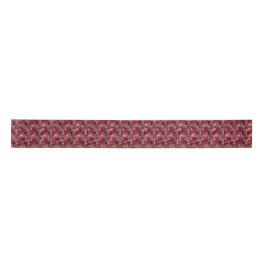 Design der Burgundy- und Gold Leopard-Serie 10 Satinband