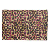 Design der Burgundy- und Gold Leopard-Serie 2 Kissenbezug (Rückseite)