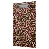 Design der Burgundy- und Gold Leopard-Serie 2 Klemmbrett (Links)